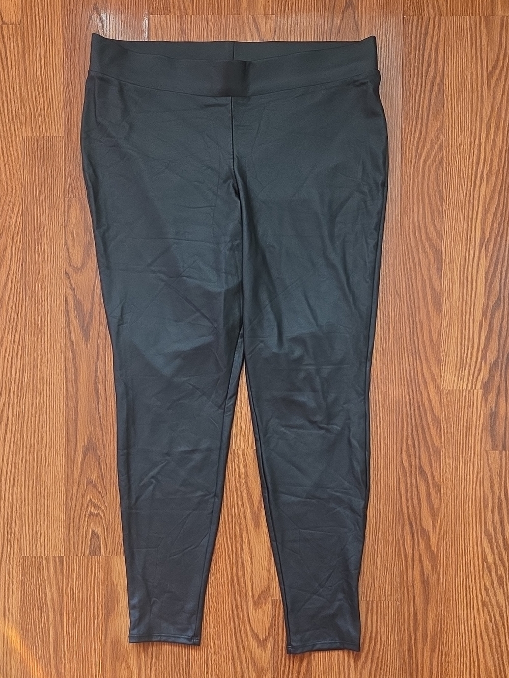 Torrid Black Faux Leather Stretch Leggings